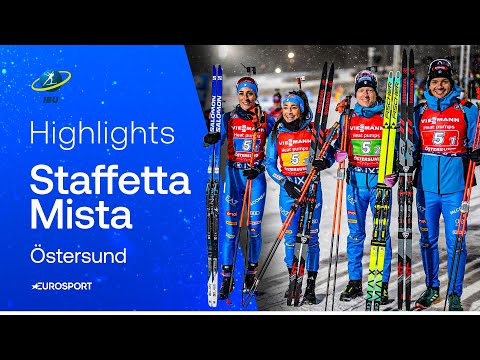 SUPER ITALY in the mixed relay! 2nd place behind France | HIGHLIGHTS