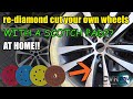 Fix Your Polished Face Rims And Diamond Cut At Home With A Scotch Pad