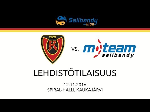 Miesten Liiga: Koovee–M-Team, 12.11.2016, Lehdistötilaisuus