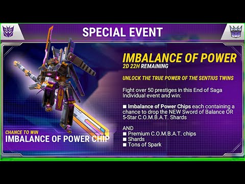 Transformers special event - IMBALANCE OF POWER | Sword of Balance