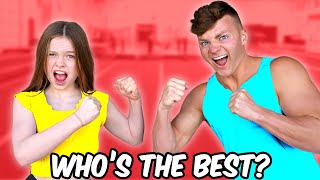 KID vs ADULT Extreme Gymnastics &amp; Cheer Challenge