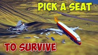 Pick a Seat to SURVIVE #1 ! Emergency Landing in Besiege | Plane Crash