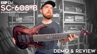 Video thumbnail for ESP LTD SC-608B demo & review! (8-string with Fishmans!) by Sonic Drive Studio