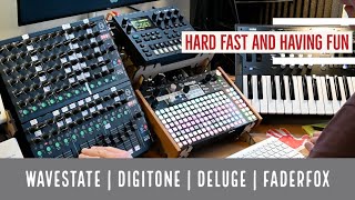 Video thumbnail for Hard Fast and Having Fun - Korg Wavestate, Deluge and Digitone jam by SynthDad