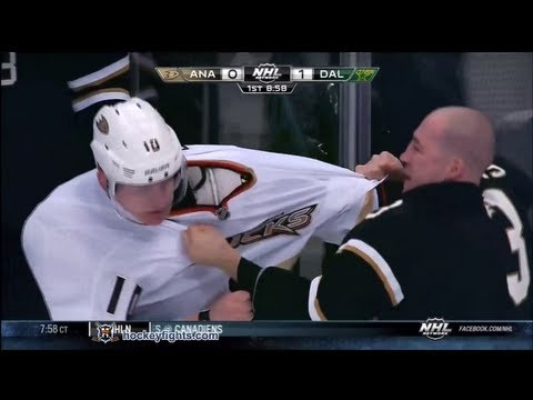 Corey Perry vs Stephane Robidas Feb 8, 2013