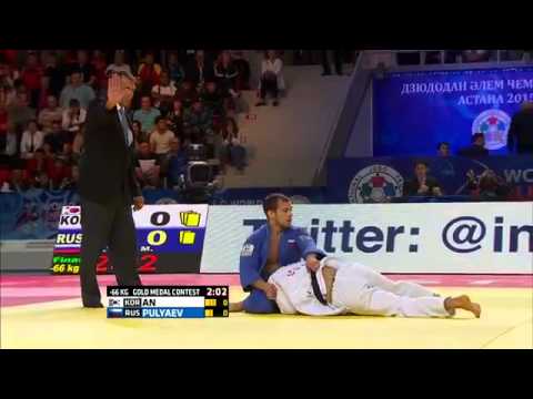 Baul An vs Mikhail Pulyaev World Judo Championships 2015 - Astana