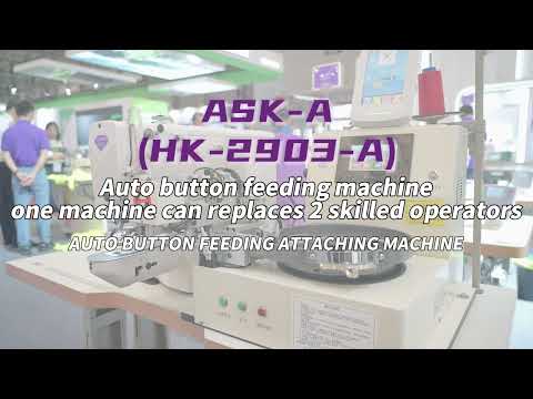 AUTOBUTTON FEEDING ATTACHING MACHINE#ASK A（HK-2903-A ） #hikari