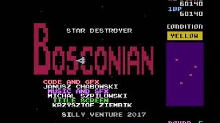 BOSCONIAN  AWESOME GAME !!!  ATARI 800 XL LONG PLAY