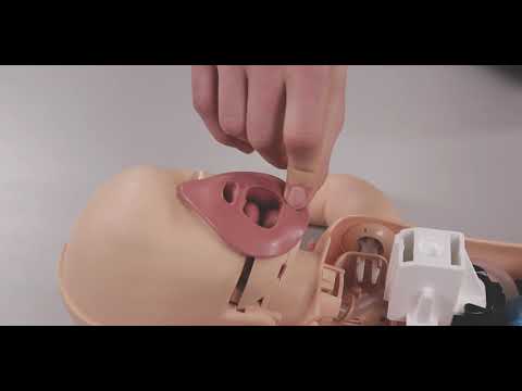 Resusci Baby QCPR - How to Replace Tongue on Airway Head