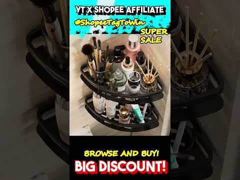 BUY 1 TAKE 2 Upgrade Bathroom Corner Shelf | #shopeetagtowin #ShopeeTagToWin