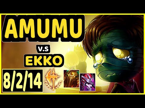 SKEANZ (AMUMU) vs EKKO - 8/2/14 KDA JUNGLE GAMEPLAY - EUW Ranked GRANDMASTER