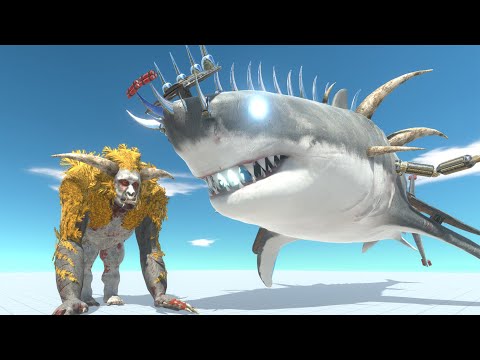 Goro Monster VS Megalodon Shark Doo Doo - ARBS (Animal Revolt Battle Simulator)
