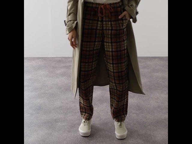 Video : PANT RELAXED PLAID
