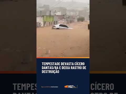 TEMPESTADE DEVASTA CÍCERO DANTAS E DEIXA RASTRO DE DESTRUIÇÃO