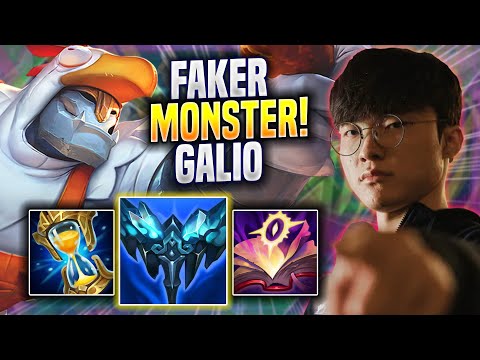 FAKER IS A MONSTER WITH GALIO! - T1 Faker Plays Galio MID vs Azir! | Bootcamp 2022