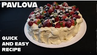 Easiest 10 - Minute Pavlova Recipe EVER! | Perfect Aussie Desert Hack