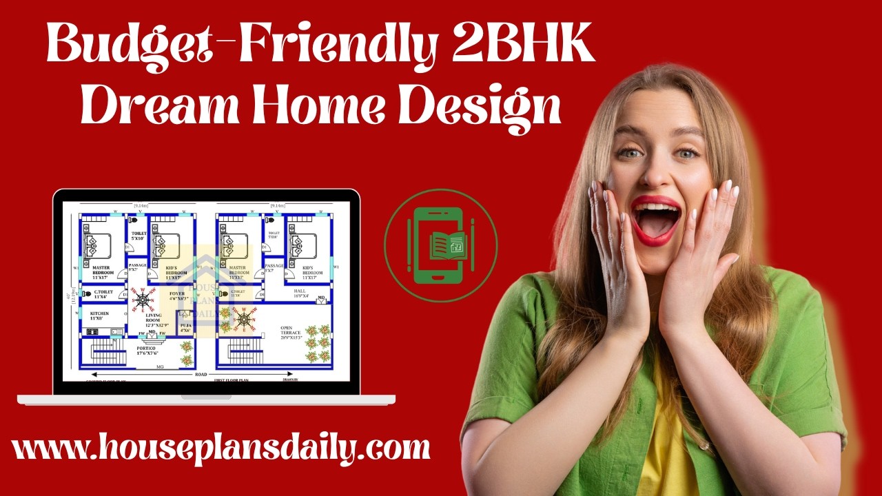 Budget Friendly 2BHK Dream Home | Low Cost Modern 2 Bedroom House Plan
