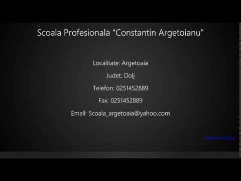 Scoala Profesionala "Constantin Argetoianu" Argetoaia