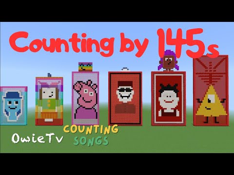 Counting by 145s Song | Minecraft Numberblocks Counting Songs | Math and Number Songs for Kids
