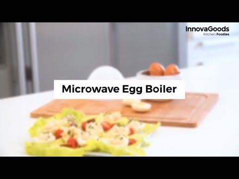 Fierbator de oua pentru microunde Innovagoods, InnovaGoods Boilegg, aluminiu