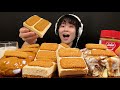 ASMR Lotus Cheesecake Sandwich ️ Subtitles Mukbang Eating Sounds