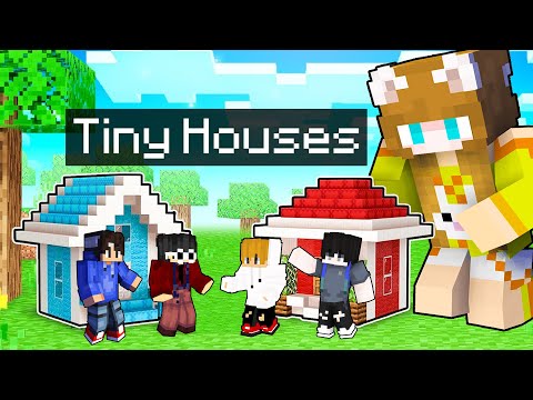 CeeGee Vs Friends Tiny Build Battle in Minecraft! 😨