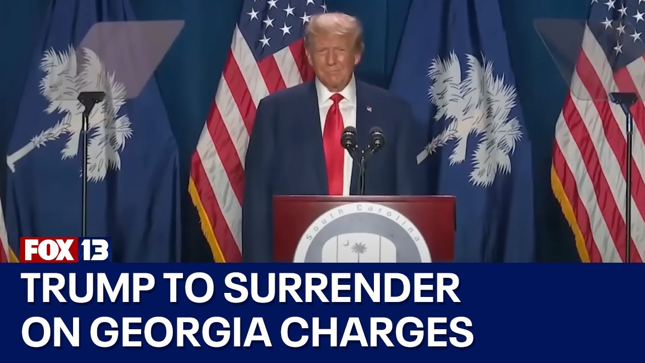 Trump to surrender Thursday on Georgia charges