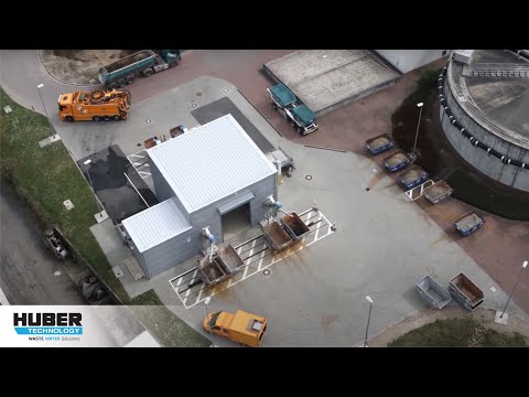 Video: HUBER Sandaufbereitungsverfahren RoSF5 auf der Kläranlage Frankfurt-Niederrad