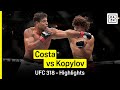 Paulo Costa Vs Roman Kopylov UFC 318 DAZN Highlights