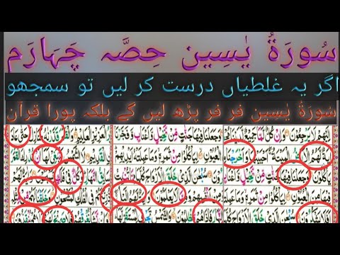 Surah Yaseen Lesson No 4