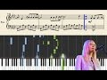 Sia - Bird Set Free - Piano Tutorial + Sheets 