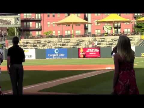 Rebekah Northern Performs Star Spangled Banner at Memphis Redbirds Game