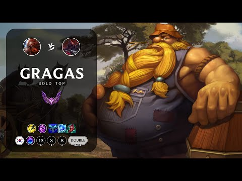 Gragas Top vs Sion - KR Master Patch 13.11