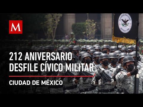 Desfile Militar Cívico por el 212 Aniversario del Grito de la Independencia