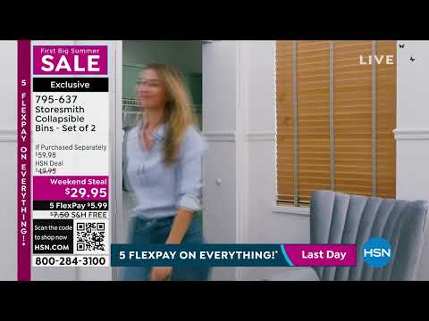 Storesmith Collapsible Bins  Set of 2