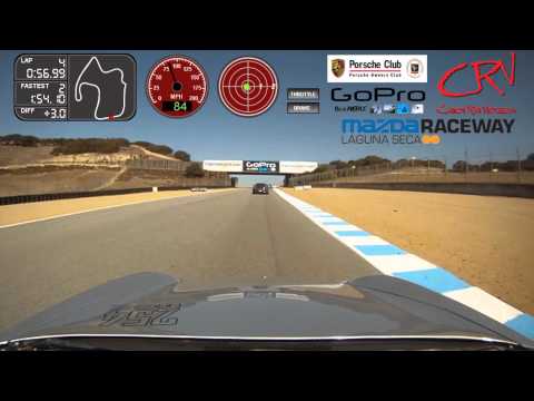 Tom Stone at MAZDA RACEWAY Laguna Seca in his Porsche Boxster