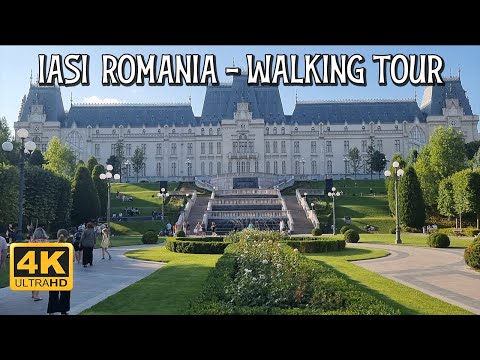 Walking Through Cities: Iași, Romania – Virtual Tour of the City Center, 4K UHD 2025