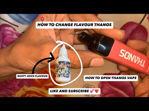 THANOS VAPE CHANGE  FLAVOUR / HOW TO CHANGE FLAVOUR THANOS / HOW TO REFILL VAPE @sufiyan_no.2
