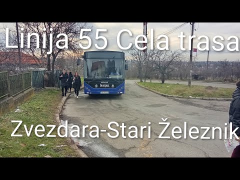Linija 55:Zvezdara-Stari Železnik (Cela trasa)