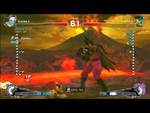 SSF4 Rank Match  GENIUS K127 (CW)  vs  lsy9983 (DI)