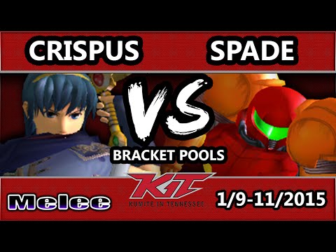 KiT 15 - Crispus (Marth) Vs. Spade (Samus) SSBM Bracket Pools LSF - Smash Melee
