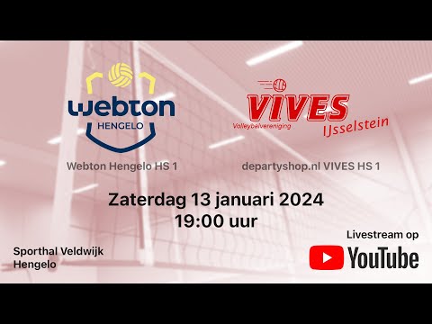 Webton Hengelo HS 1 vs. VIVES HS 1, Topdivisie Heren A Volleybal