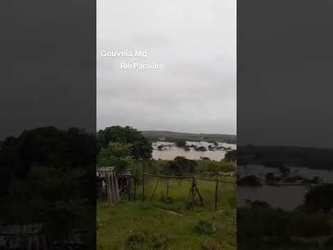 Rio Paraúna próximo a Gouveia Mg olha a situação dele nessa chuvas em Minas Gerais