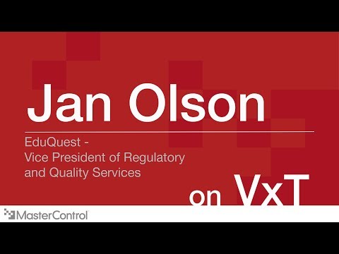 Jan Olson talks about MasterControl VxT Validation Solution