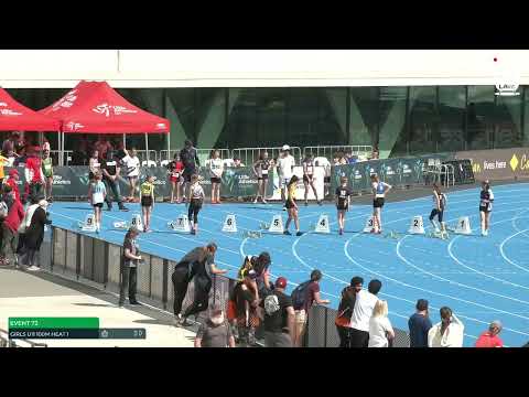 Girls U11 100m Heat 1: 2022-23 State Combined Events Championships - Sunday