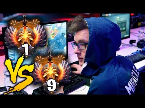 Miracle Shadow Fiend Top 9 vs Top 1 Player - Xcalibur Leshrac