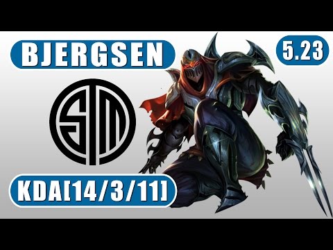 TSM Bjergsen | Zed vs Quinn | Mid | November 29th,2015 | Preseason 6 | Patch 5.23