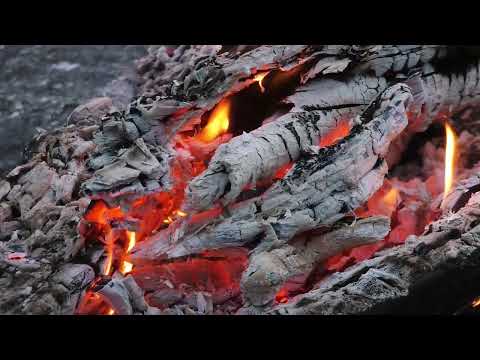 CAMPFIRE EMBERS WITH FIRE