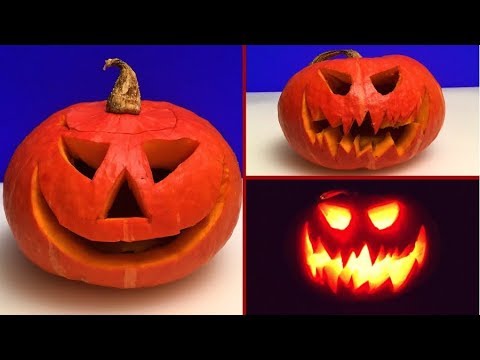 Comment Sculpter Rapidement une Citrouille pour l'Halloween / Jack-o'-lantern