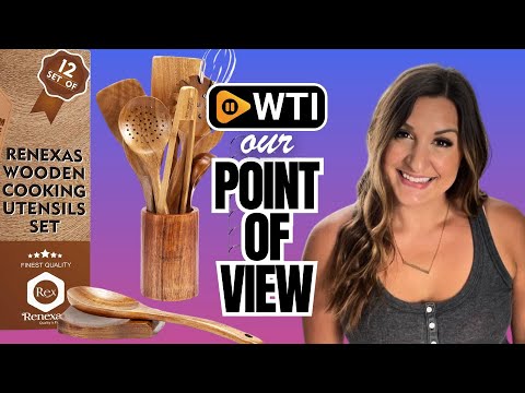 12 Pcs Wooden Spoons for Cooking Utensils - WTI product video review